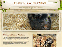 Tablet Screenshot of diamondwirefarms.com